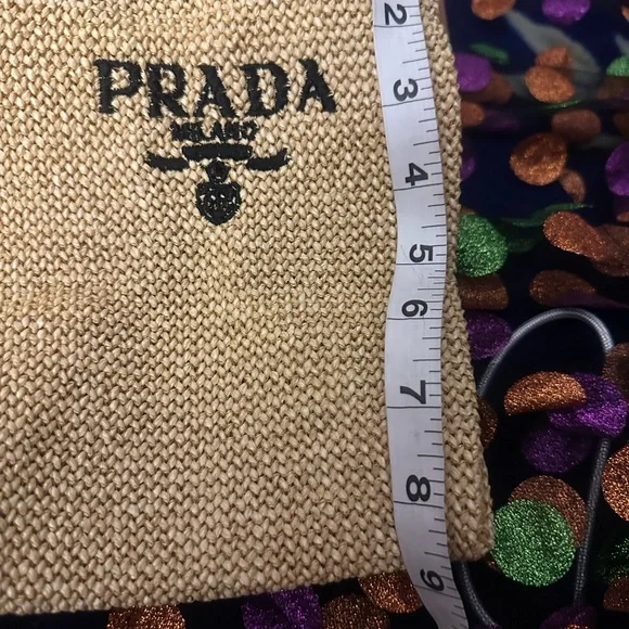 Prada Small Woven /Straw Tote Bag NWB - Picture 3 of 13